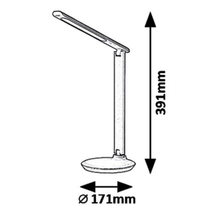 Rabalux 6979 - Candeeiro de mesa fosco LED OSIAS LED/9W/230V