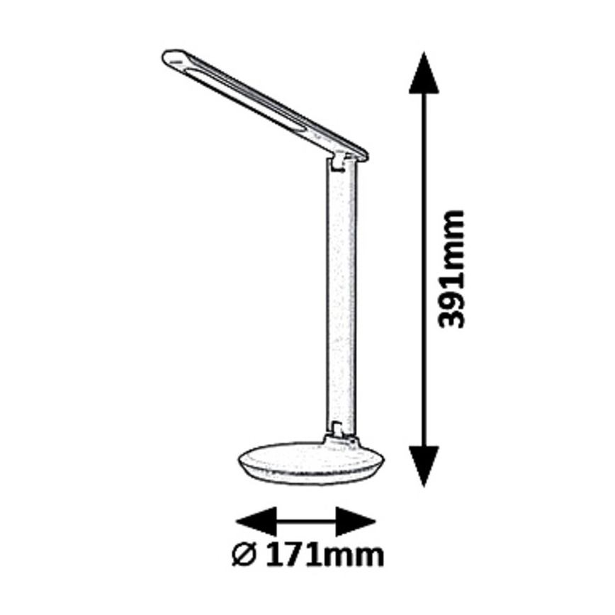 Rabalux 6979 - Candeeiro de mesa fosco LED OSIAS LED/9W/230V