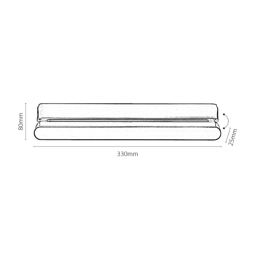 Rabalux 70118-Candeeiro de teto LED para sistema de carris monofásico LiTrack LED/16W/230V  33 cm