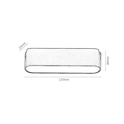 Rabalux - Candeeiro de teto LED regulável para sistema de carris monofásico LED/6W/24V 2700-5500K Wi-Fi Tuya 11,5 cm preto