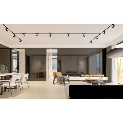 Rabalux -  Foco de luz LED regulável para sistema de carris monofásico LED/5W/24V 2700-5500K Wi-Fi Tuya preto