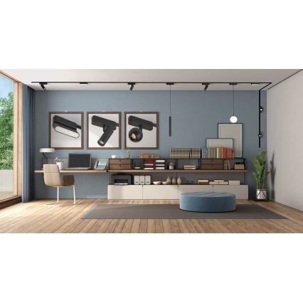 Rabalux -  Foco de luz LED regulável para sistema de carris monofásico LED/5W/24V 2700-5500K Wi-Fi Tuya preto