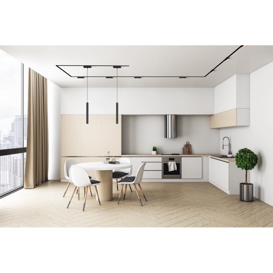 Rabalux - Candeeiro de teto LED regulável para sistema de carris monofásico LED/4W/24V 2700-5500K Wi-Fi Tuya 11,5 cm preto