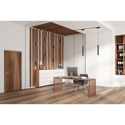 Rabalux - Candeeiro de teto LED regulável para sistema de carris monofásico LED/4W/24V 2700-5500K Wi-Fi Tuya 11,5 cm preto