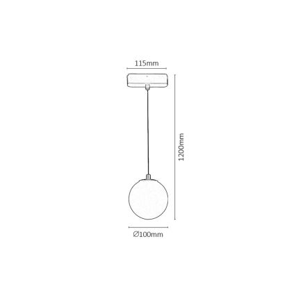 Rabalux - Candeeiro suspenso LED com regulação para sistema de carris monofásico LED/5W/24V 2700-5500K Wi-Fi Tuya preto