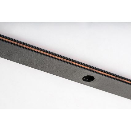 Rabalux - Sistema de carril monofásico 1 m + 2x fim conector preto