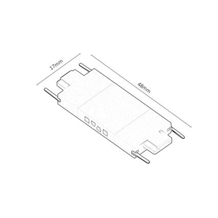 Rabalux - Conector para luzes no sistema de carris tipo reto