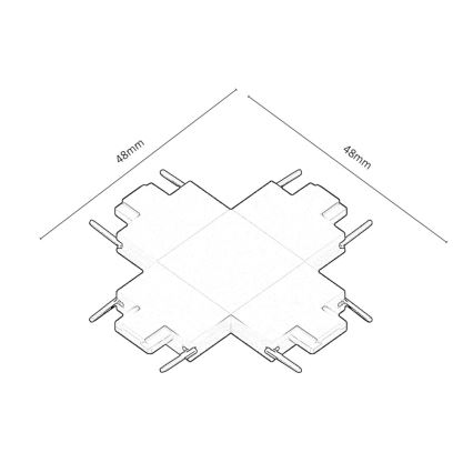 Rabalux - Conector para luzes no sistema de carris tipo +