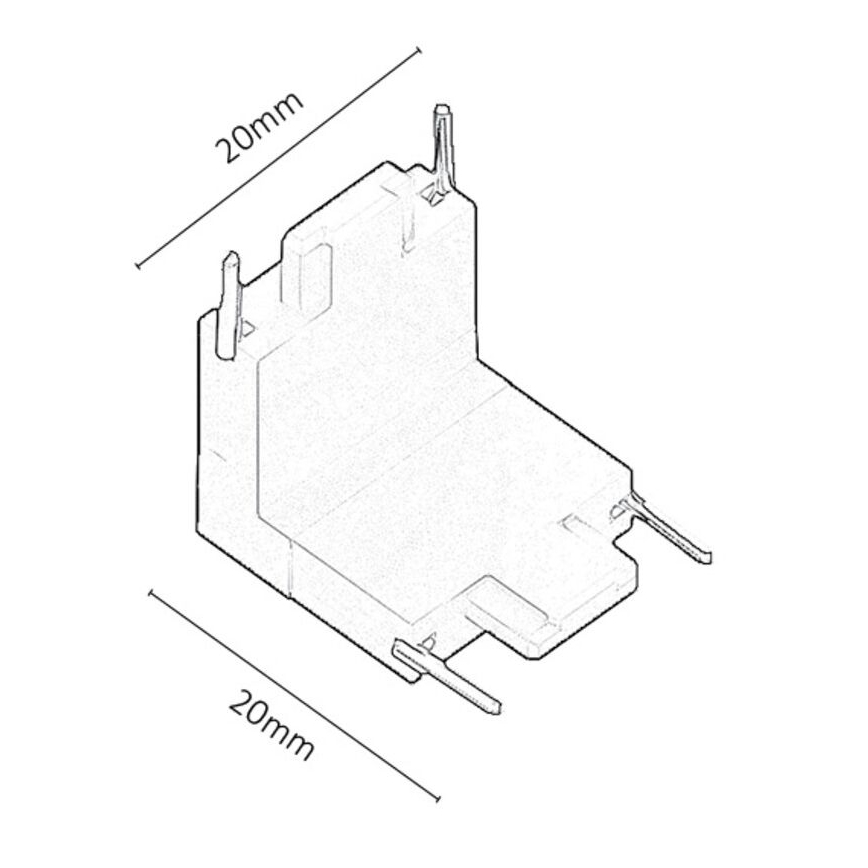 Rabalux - Conector para luzes no sistema de carris tipo L