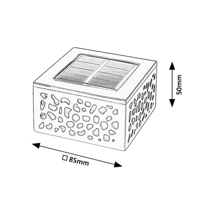 Rabalux - Iluminação solar LED LED/0,5W/1,2V IP44