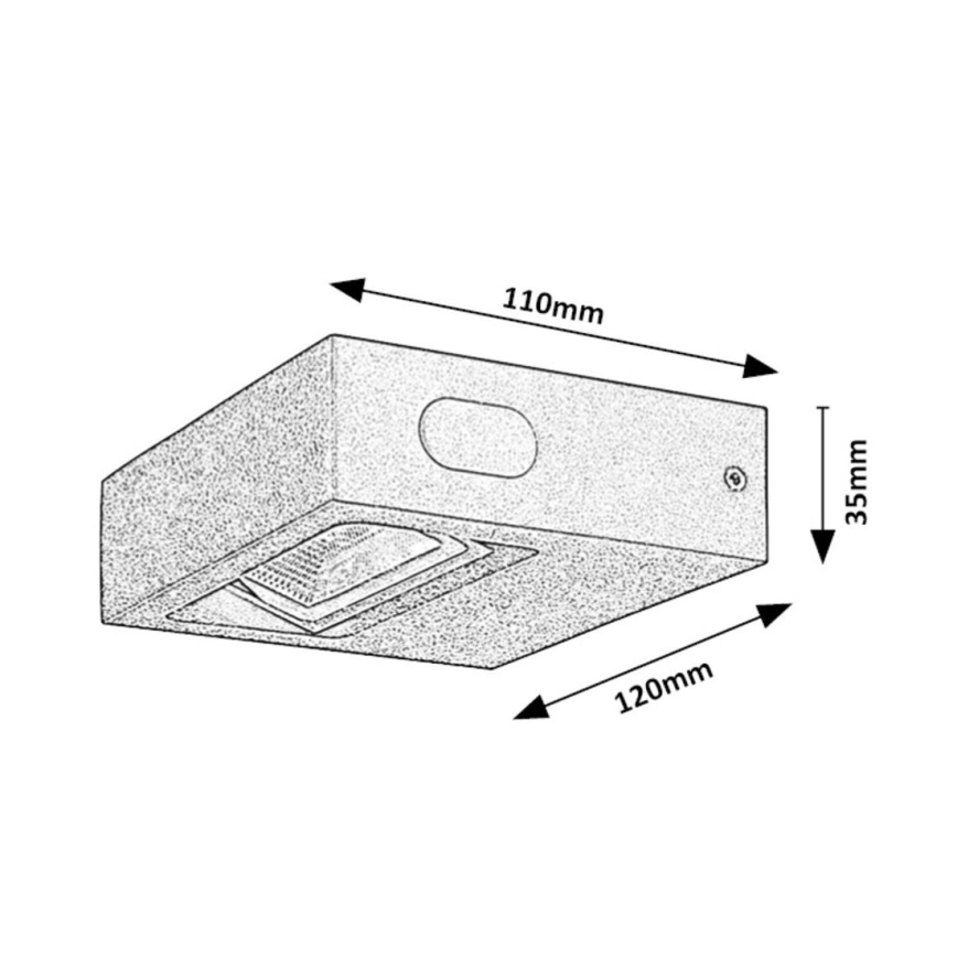 Rabalux - Iluminação de parede exterior LED LED/7W/230V IP65