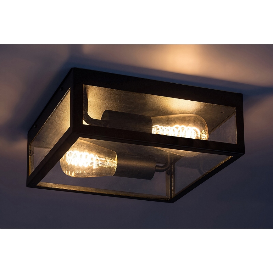 Rabalux - Iluminação de teto exterior 2xE27/60W/230V IP23