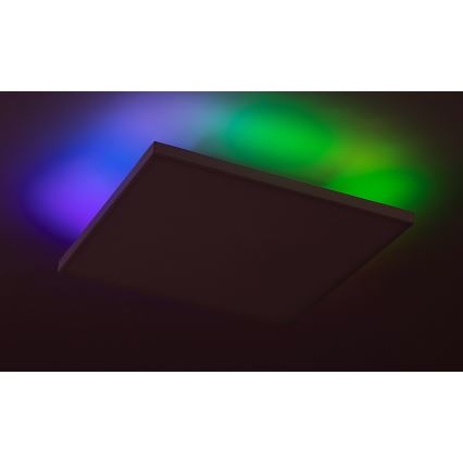 Rabalux - Iluminação de teto LED RGB com regulação LED/18W/230V 3000-6500K 30x30 cm + controlo remoto