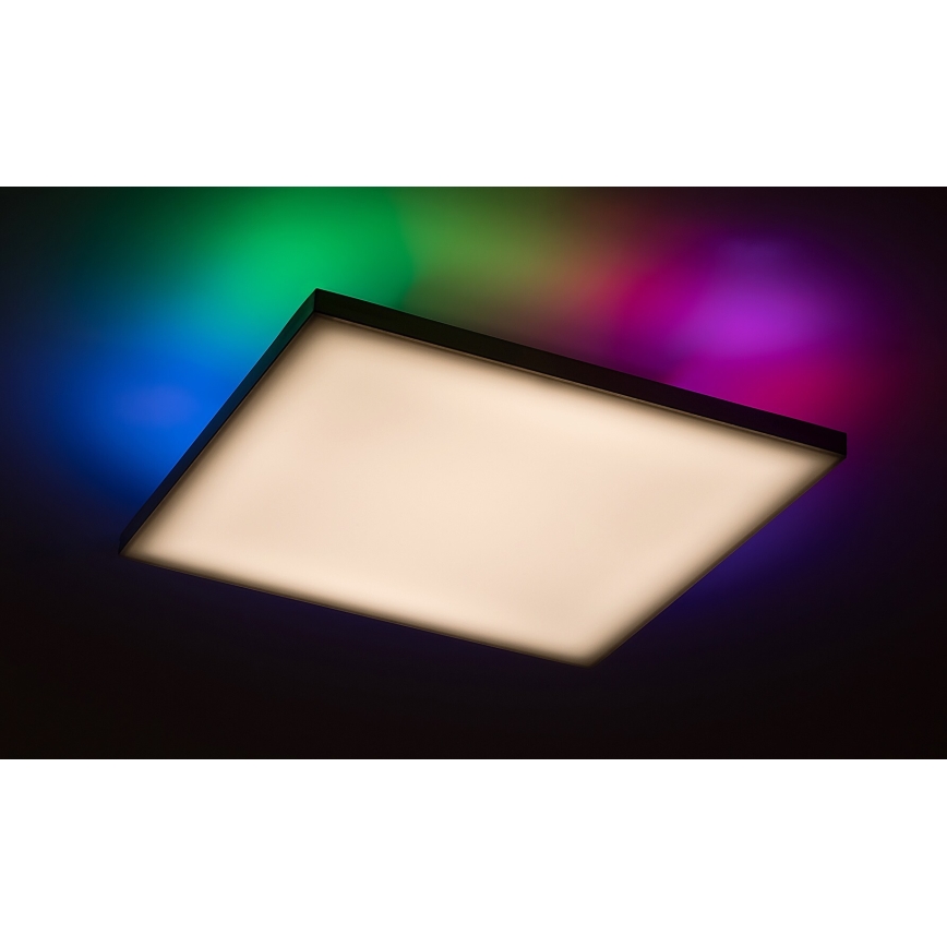 Rabalux - Iluminação de teto LED RGB com regulação LED/18W/230V 3000-6500K 30x30 cm + controlo remoto