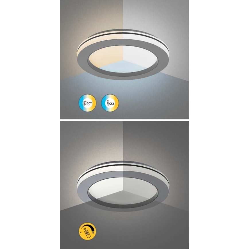 Rabalux - Iluminação de teto LED com regulação LED/47W/230V 3000-6500K + controlo remoto