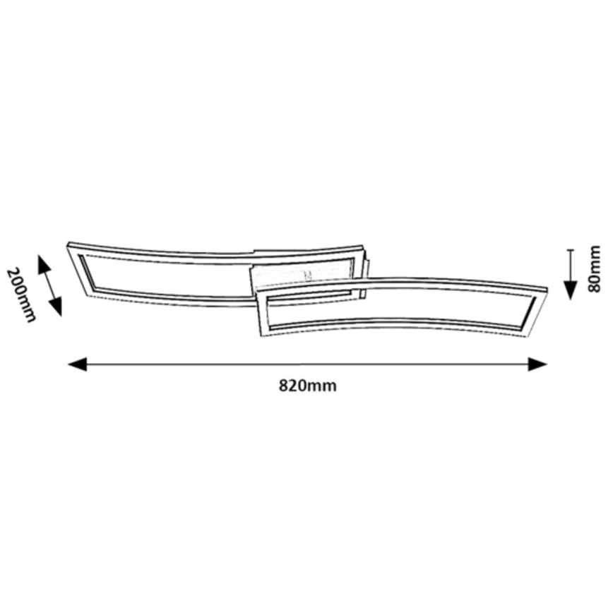 Rabalux - Iluminação de teto LED LED/40W/230V 3000K