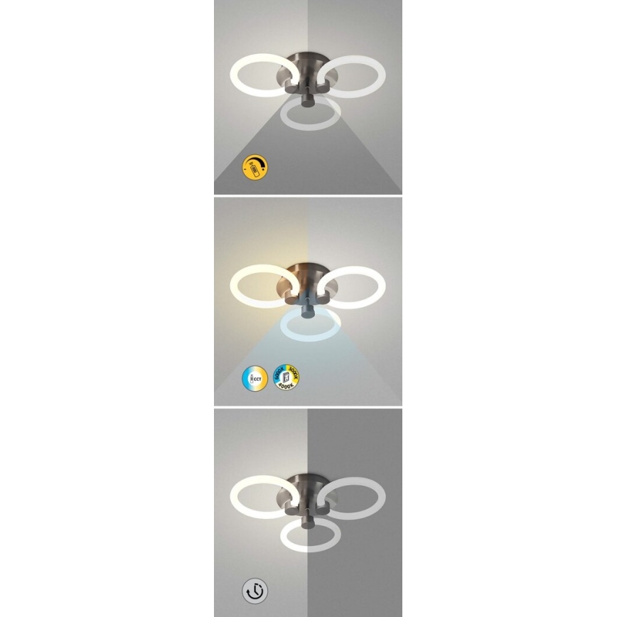 Rabalux - Iluminação de teto LED com regulação LED/21W/230V 3000/4000/6000K + controlo remoto