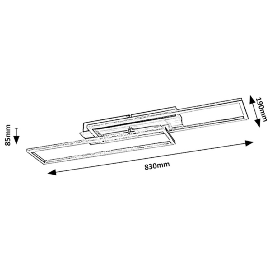 Rabalux - Iluminação de teto LED com regulação LED/40W/230V 4000K