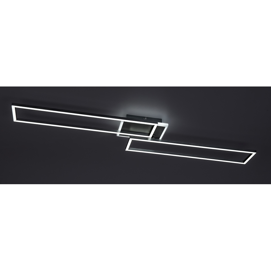 Rabalux - Luminária de teto LED dimmerizável LED/40W/230V 2700-6500K Wi-Fi Tuya cromo fosco + controlo remoto 25x110 cm