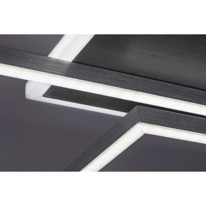 Rabalux - Luminária de teto LED dimmerizável LED/40W/230V 2700-6500K Wi-Fi Tuya cromo fosco + controlo remoto 25x110 cm