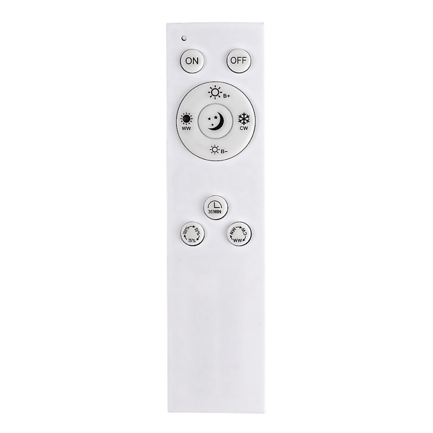 Rabalux - Luminária de teto LED dimmerizável LED/40W/230V 2700-6500K Wi-Fi Tuya cromo fosco + controlo remoto 25x110 cm
