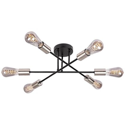 Rabalux - Candelabro integrado 6xE27/25W/230V