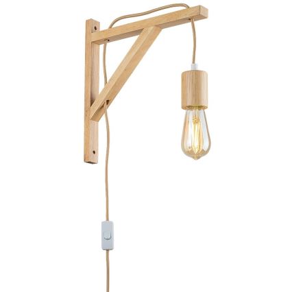 Rabalux - Candeeiro de parede 1xE27/60W/230V faia