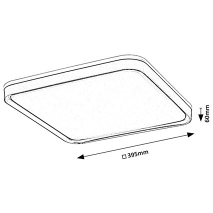 Rabalux - Iluminação de teto LED LED/26W/230V 3000K