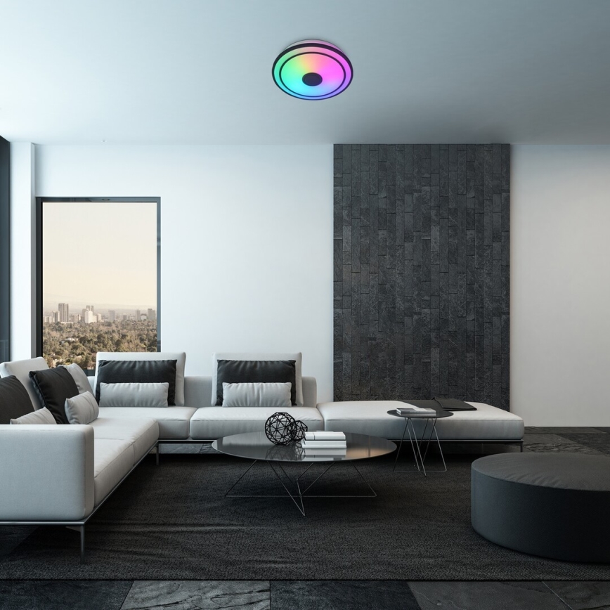 Rabalux - LED RGB Iluminação de teto com regulação e altifalante LED/24W/230V 3000-6500K + controlo remoto