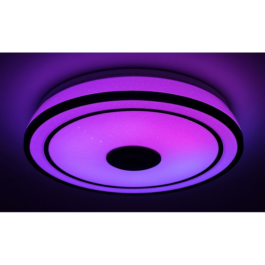Rabalux - LED RGB Iluminação de teto com regulação e altifalante LED/24W/230V 3000-6500K + controlo remoto