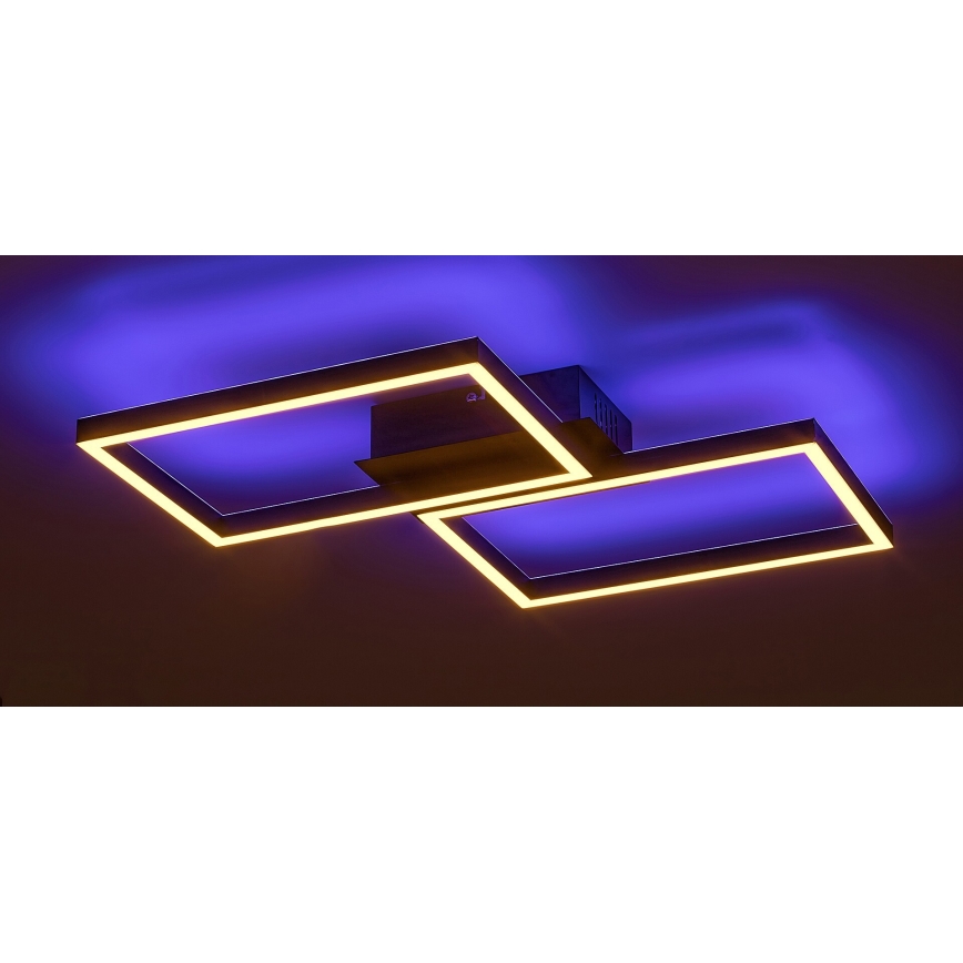 Rabalux - Iluminação de teto LED RGBW com regulação LED/40W/230V 2700-6500K + controlo remoto