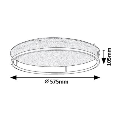 Rabalux - Iluminação de teto LED LED/40W/230V 3000/4000K