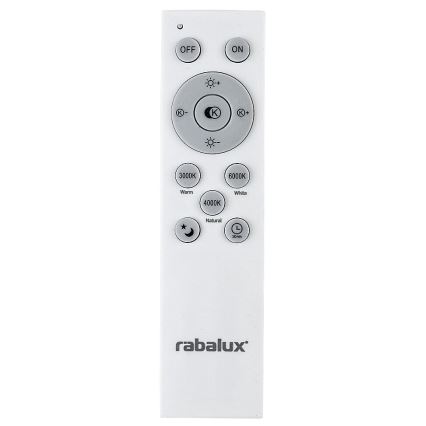 Rabalux - Iluminação de teto LED com regulação LED/60W/230V 3000-6000K + controlo remoto