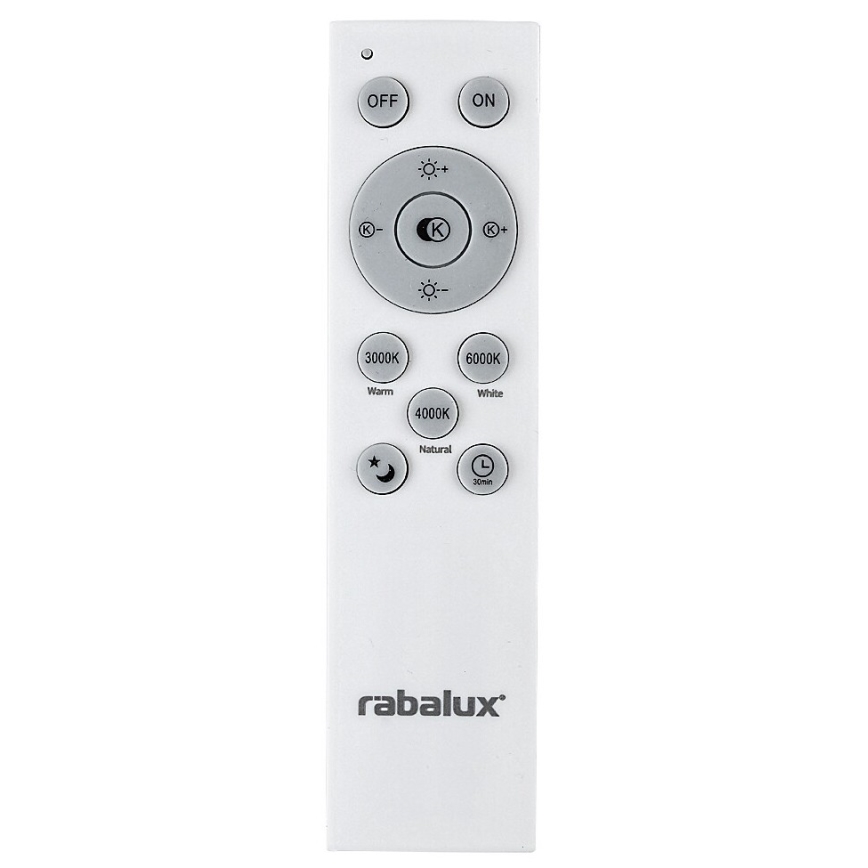 Rabalux - Iluminação de teto LED com regulação LED/60W/230V 3000-6000K + controlo remoto