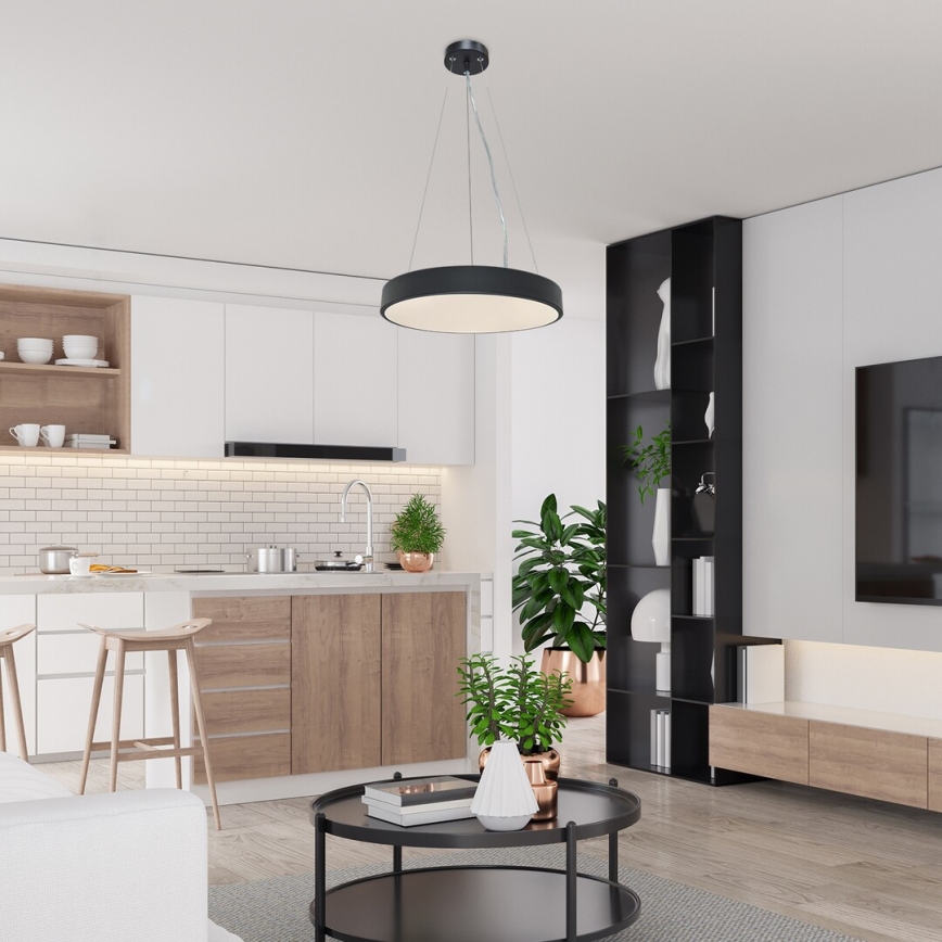 Rabalux - Lustre LED suspenso em cabo LED/36W/230V 3000K preto