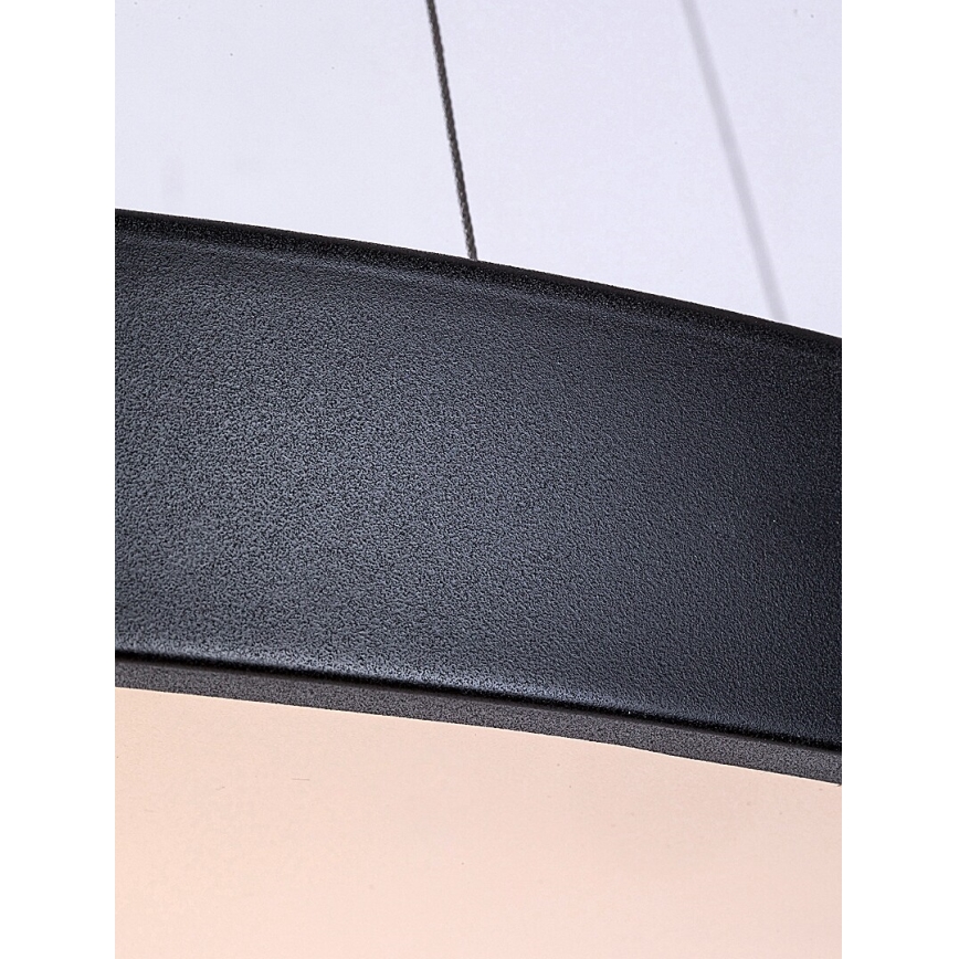 Rabalux - Candelabro suspenso LED com regulação LED/60W/230V 3000-6000K preto + controlo remoto