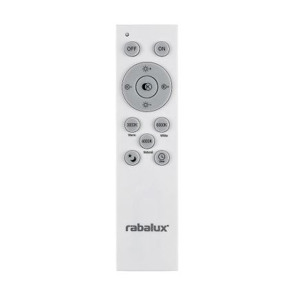 Rabalux - Candelabro suspenso LED com regulação LED/60W/230V 3000-6000K preto + controlo remoto