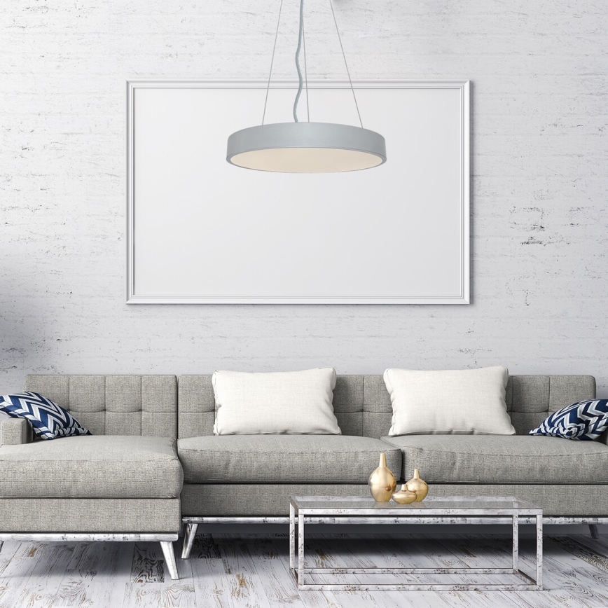 Rabalux - Candelabro suspenso LED com regulação LED/60W/230V prateado 3000-6000K + controlo remoto