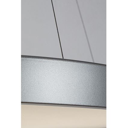 Rabalux - Candelabro suspenso LED com regulação LED/60W/230V prateado 3000-6000K + controlo remoto