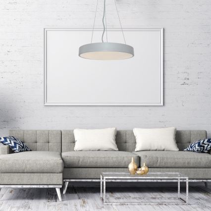 Rabalux - Lustre LED regulável em cabo LED/60W/230V prata 3000-6000K + comando à distância