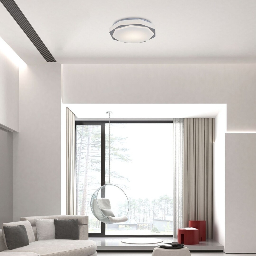 Rabalux - Iluminação de teto LED com regulação LED/18W/230V 3000K/4000K/6000K + controlo remoto