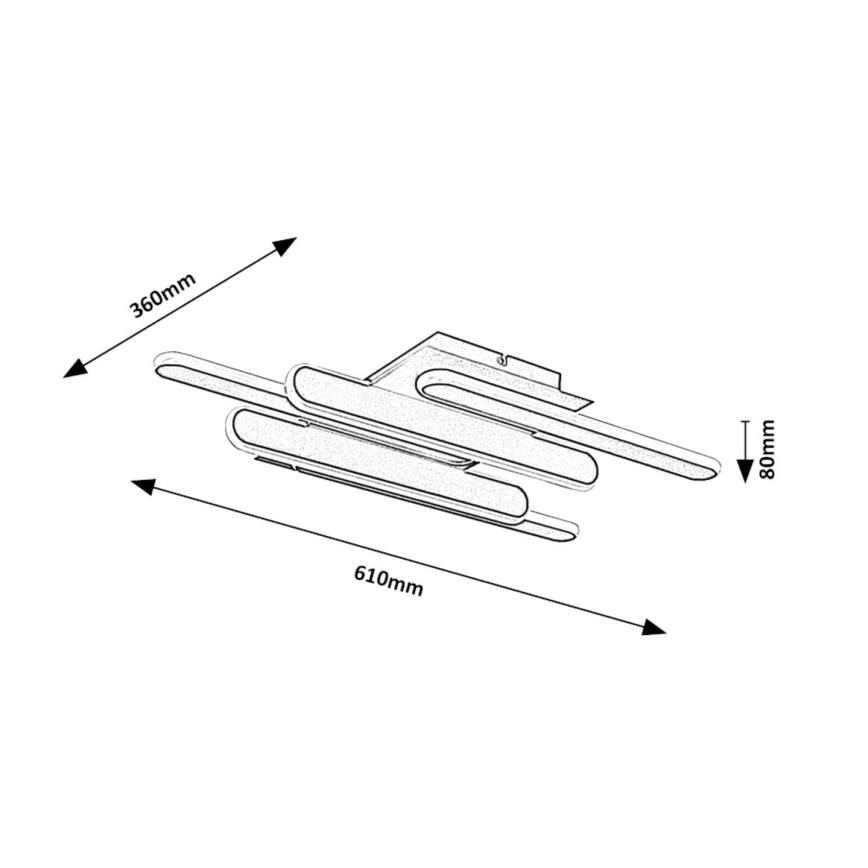 Rabalux - Iluminação de teto LED LED/36W/230V 3000/4000K