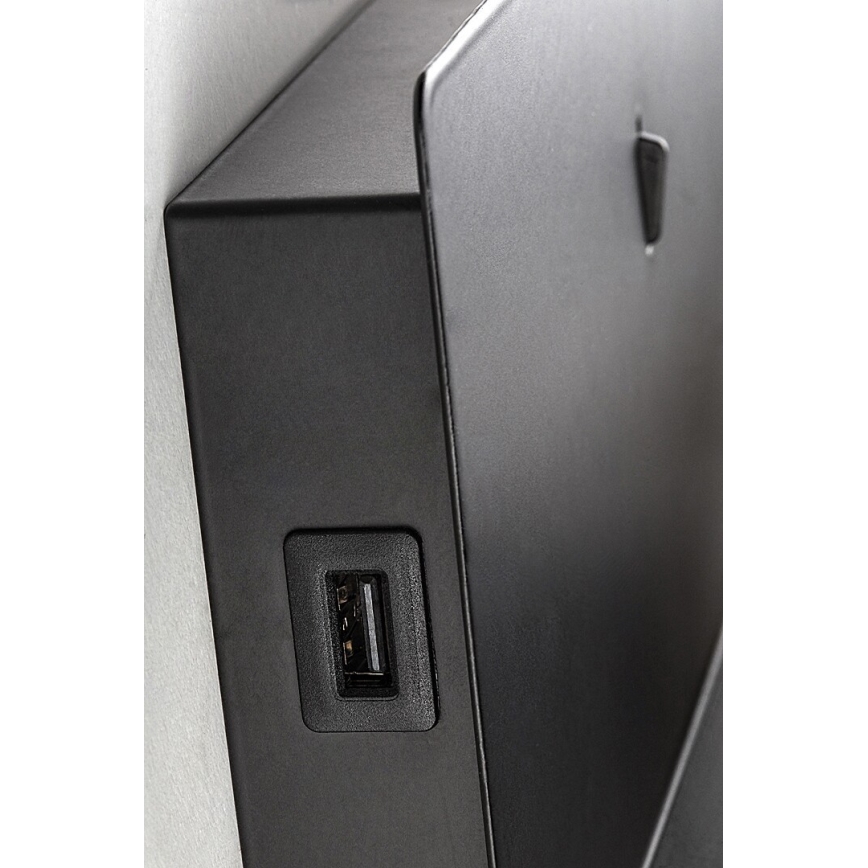 Rabalux - LED Iluminação de parede com prateleira e USB portem LED/6W/230V 3000K