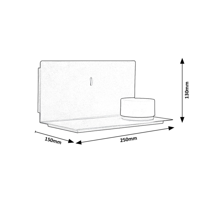 Rabalux - LED Iluminação de parede com prateleira e USB portem LED/6W/230V 3000K