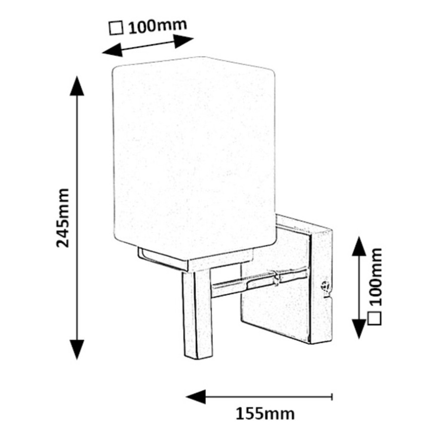 Rabalux - Iluminação de parede para casa de banho 1xE14/10W/230V IP44 cromado brilhante