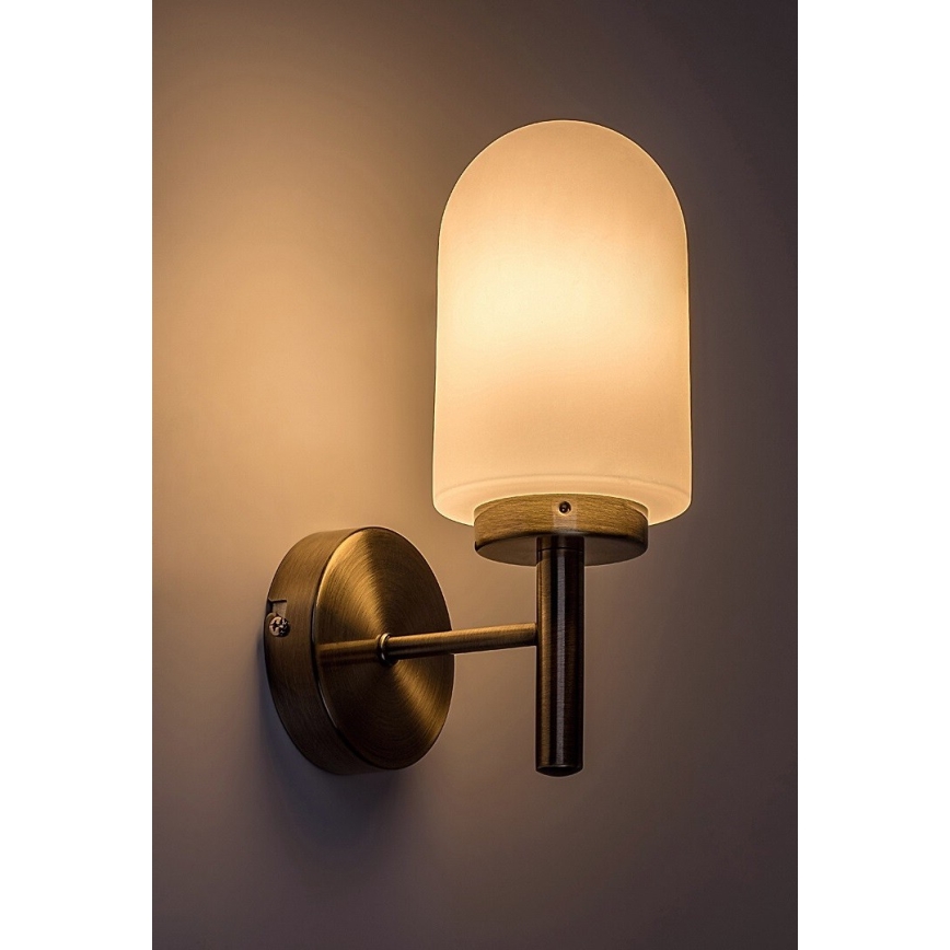Rabalux - Iluminação de parede para casa de banho 1xE14/10W/230V IP44 bronze