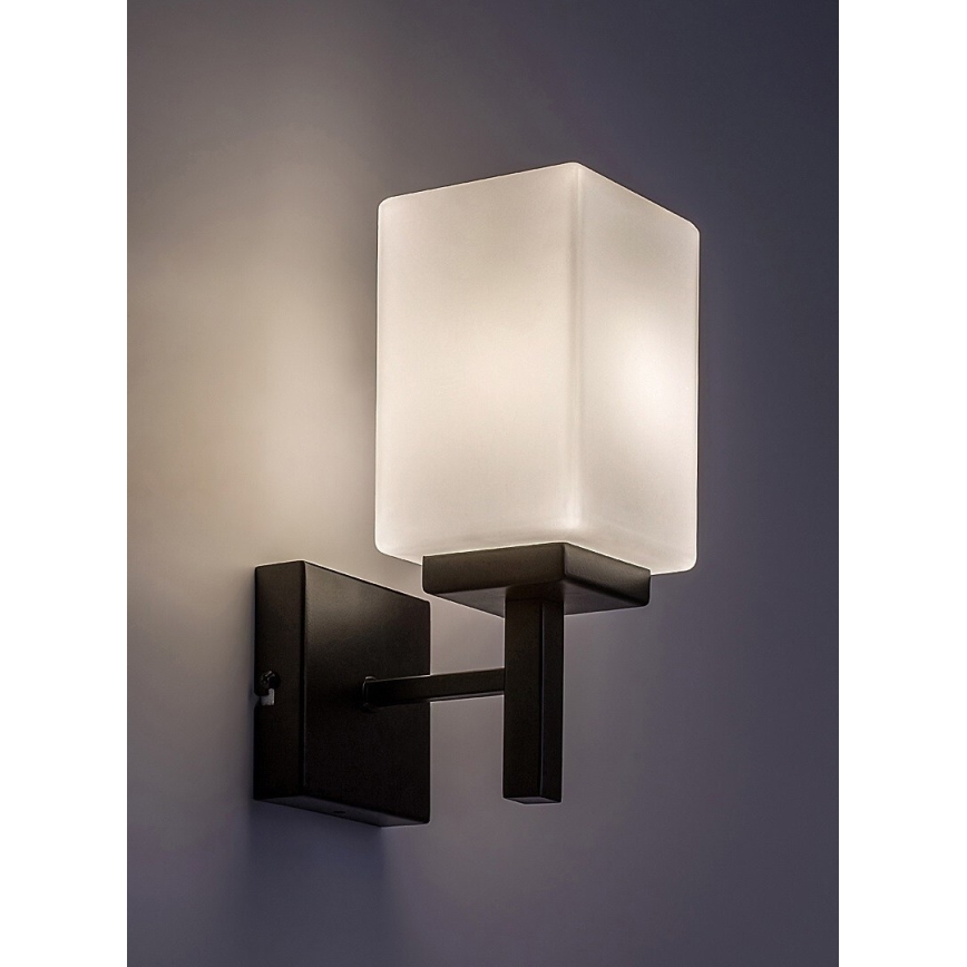 Rabalux - Iluminação de parede para casa de banho 1xE14/10W/230V IP44 preto
