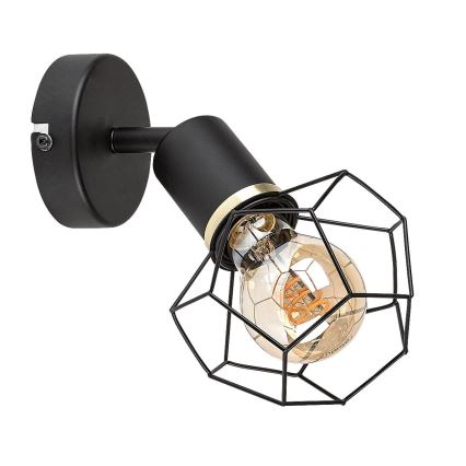 Rabalux - Iluminação de parede 1xE27/40W/230V diâmetro 12 cm preto