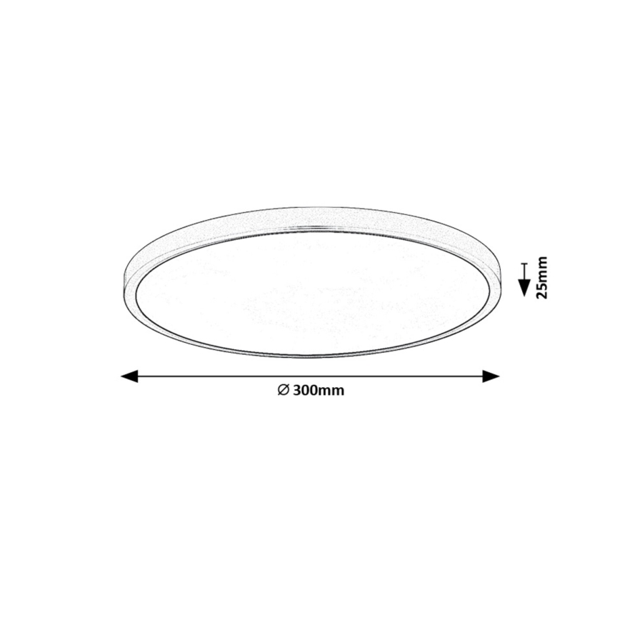 Rabalux - Iluminação de teto LED LED/24W/230V 4000K diâmetro 30 cm branco