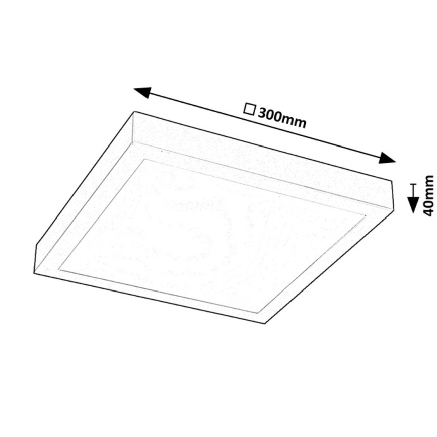 Rabalux - Painel integrado LED LED/18W/230V 4000K 30x30 cm